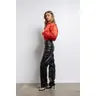 Load image into Gallery viewer, Red Satin Bomber Jacket
