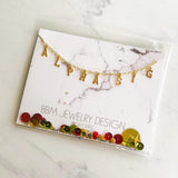 Alpha Sigma Alpha Name Drop Necklace