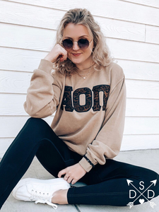 Sahara Embroidered Letter Sweatshirt