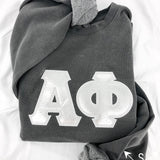 Amazon Embroidered Letter Sorority Sweatshirt
