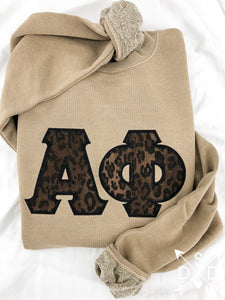 Sahara Embroidered Letter Sweatshirt